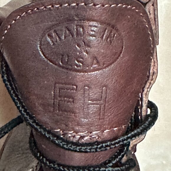 Iron Age Steel Toe EH  Brown Leather Work Boots Made in USA Men's Size 7.5 - Picture 4 of 16